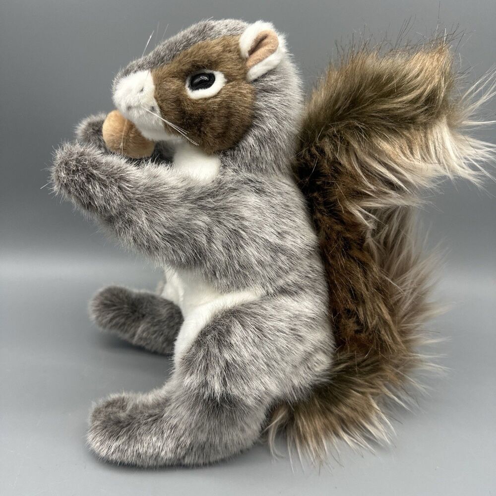 Folkmanis Gray Squirrel With Acorn Hand Puppet 12"